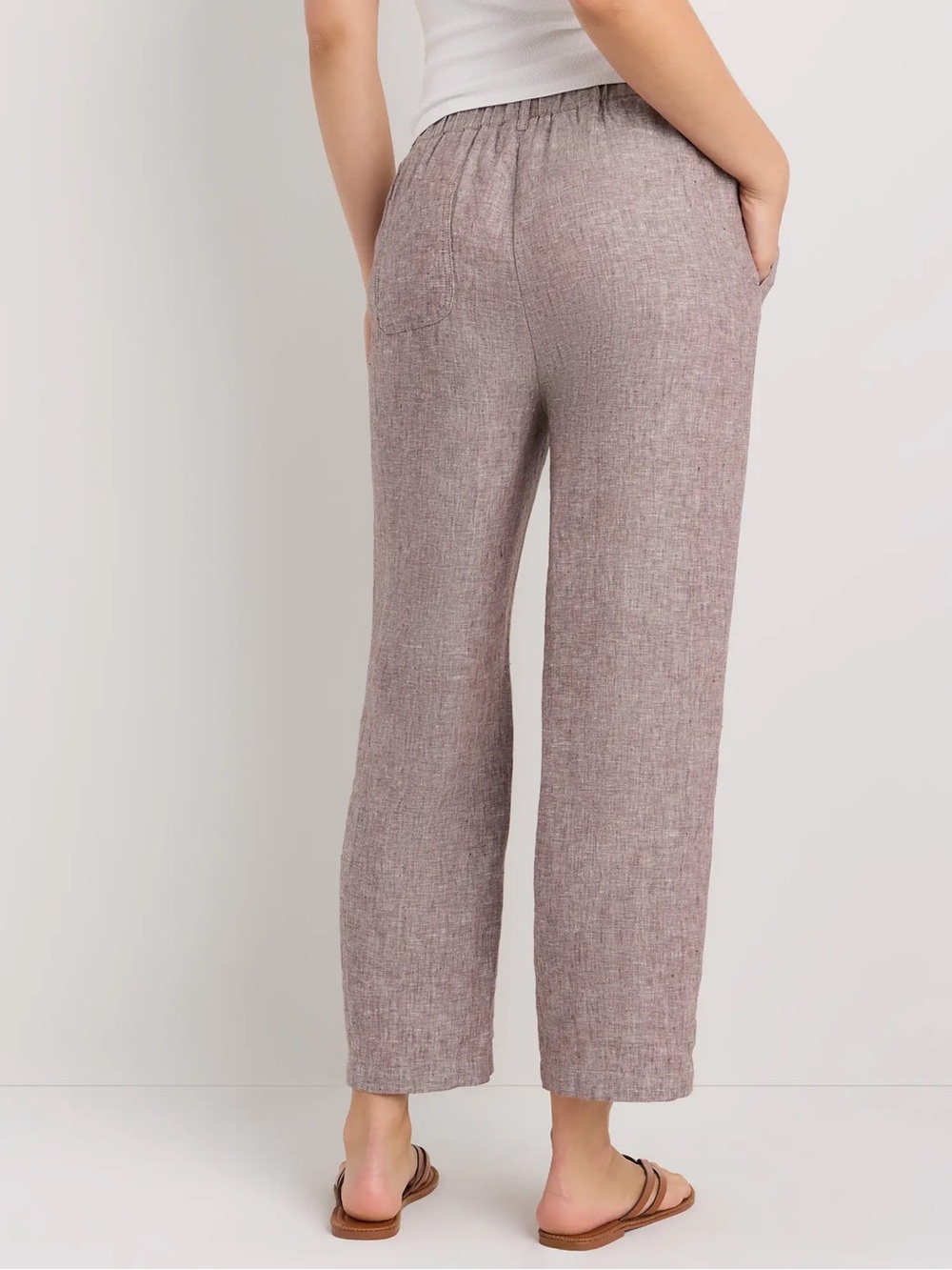 Quince 100% European Linen Pants - XS - Mauve - Picture 2 of 3
